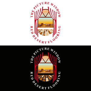 Logo Design by cah awu for Red Desert Flooring/Picture Window Design Center | Design: #34096123
