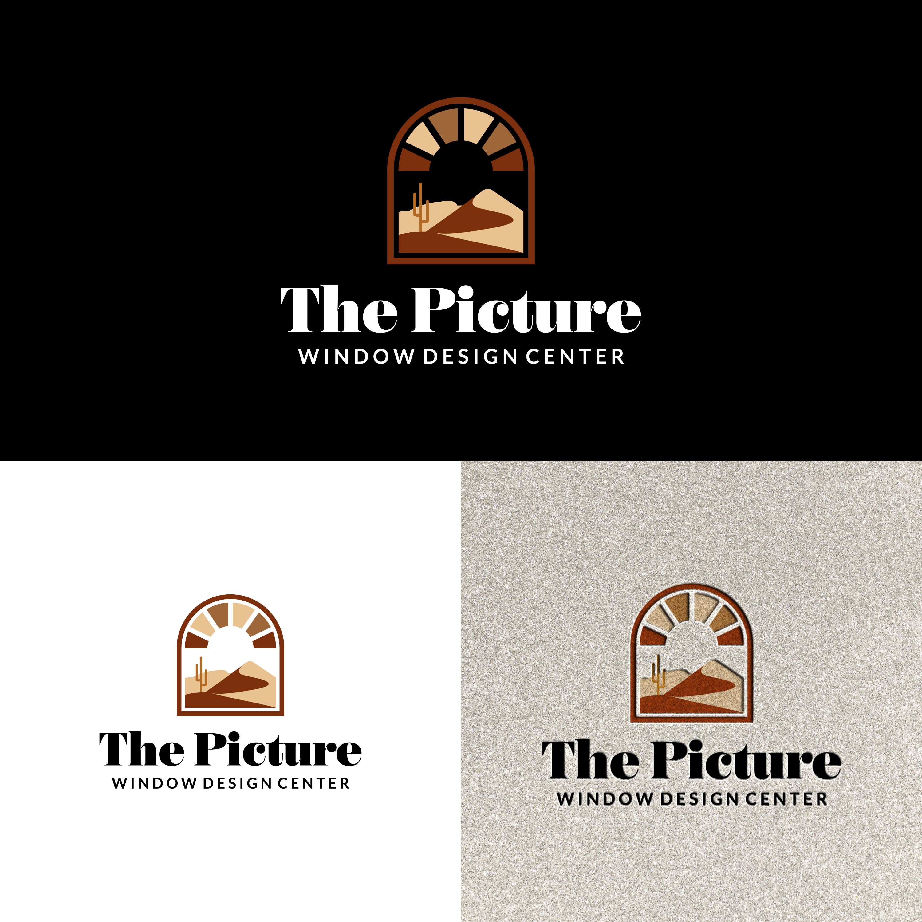 Logo Design by syad666 for Red Desert Flooring/Picture Window Design Center | Design #34089068