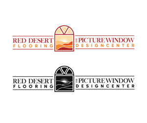 Logo Design by Vishak vasu for Red Desert Flooring/Picture Window Design Center | Design: #34133271