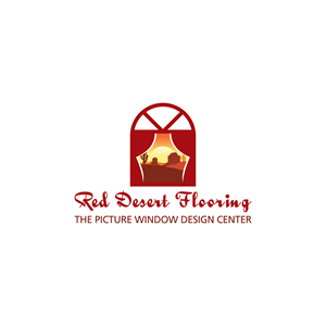 Logo Design by Maxo-Biz for Red Desert Flooring/Picture Window Design Center | Design: #34090137