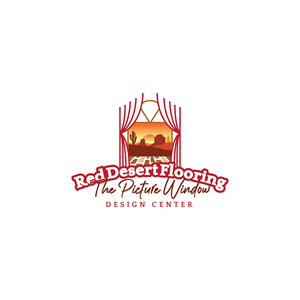 Logo Design by Maxo-Biz for Red Desert Flooring/Picture Window Design Center | Design: #34090138