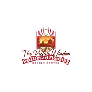 Logo Design by Maxo-Biz for Red Desert Flooring/Picture Window Design Center | Design: #34098496