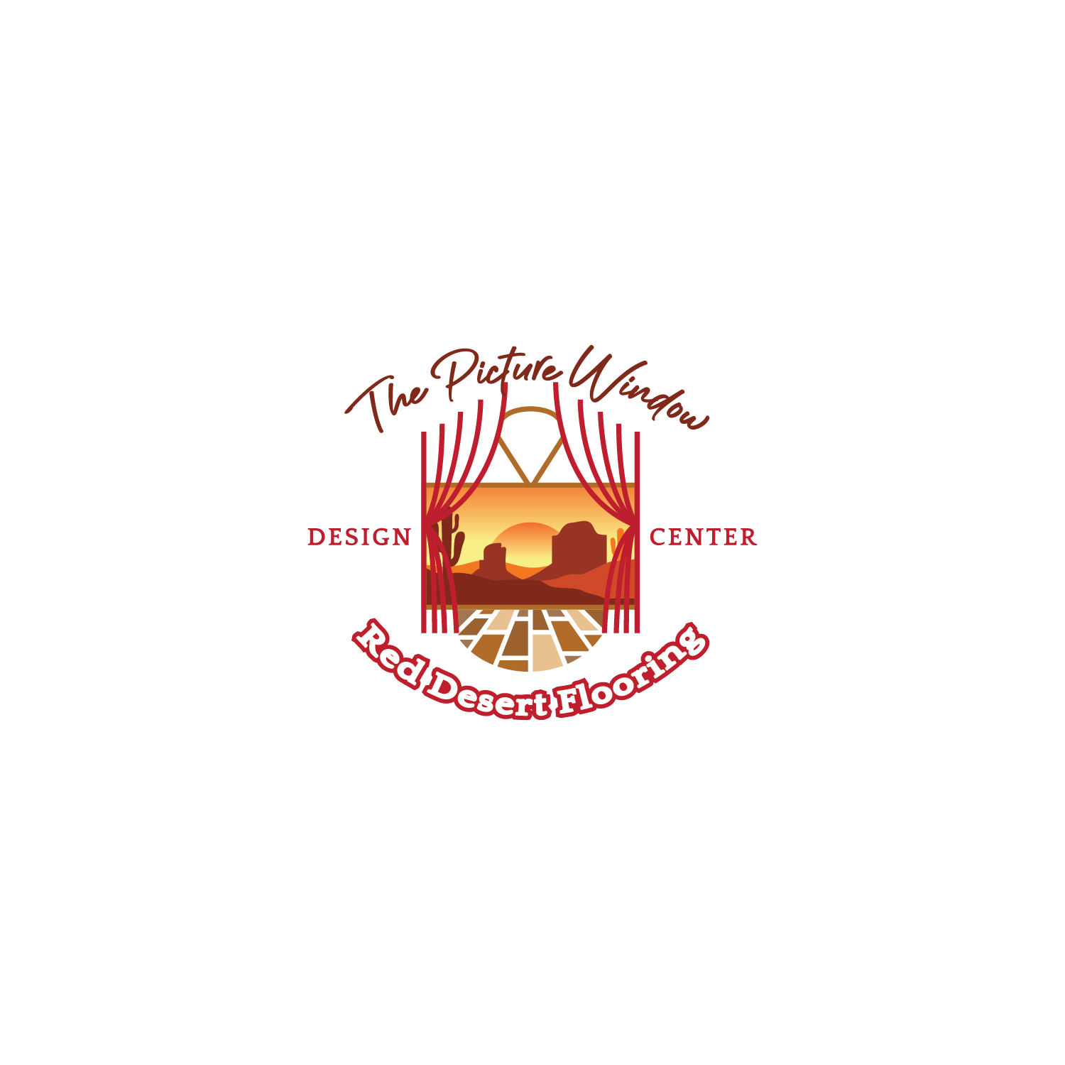 Logo Design by Maxo-Biz for Red Desert Flooring/Picture Window Design Center | Design #34104946
