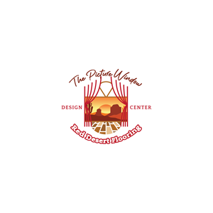 Logo Design by Maxo-Biz for Red Desert Flooring/Picture Window Design Center | Design: #34104946