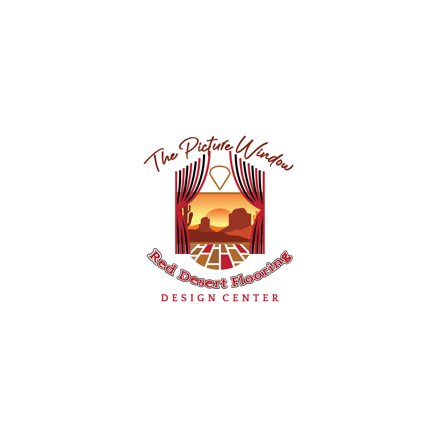 Logo Design by Maxo-Biz for Red Desert Flooring/Picture Window Design Center | Design #34113141