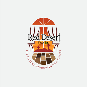 Logo Design by Maria's Creation for Red Desert Flooring/Picture Window Design Center | Design #34093142