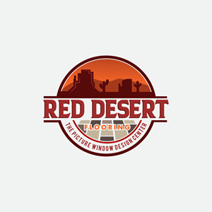 Logo Design by Maria's Creation for Red Desert Flooring/Picture Window Design Center | Design: #34093143
