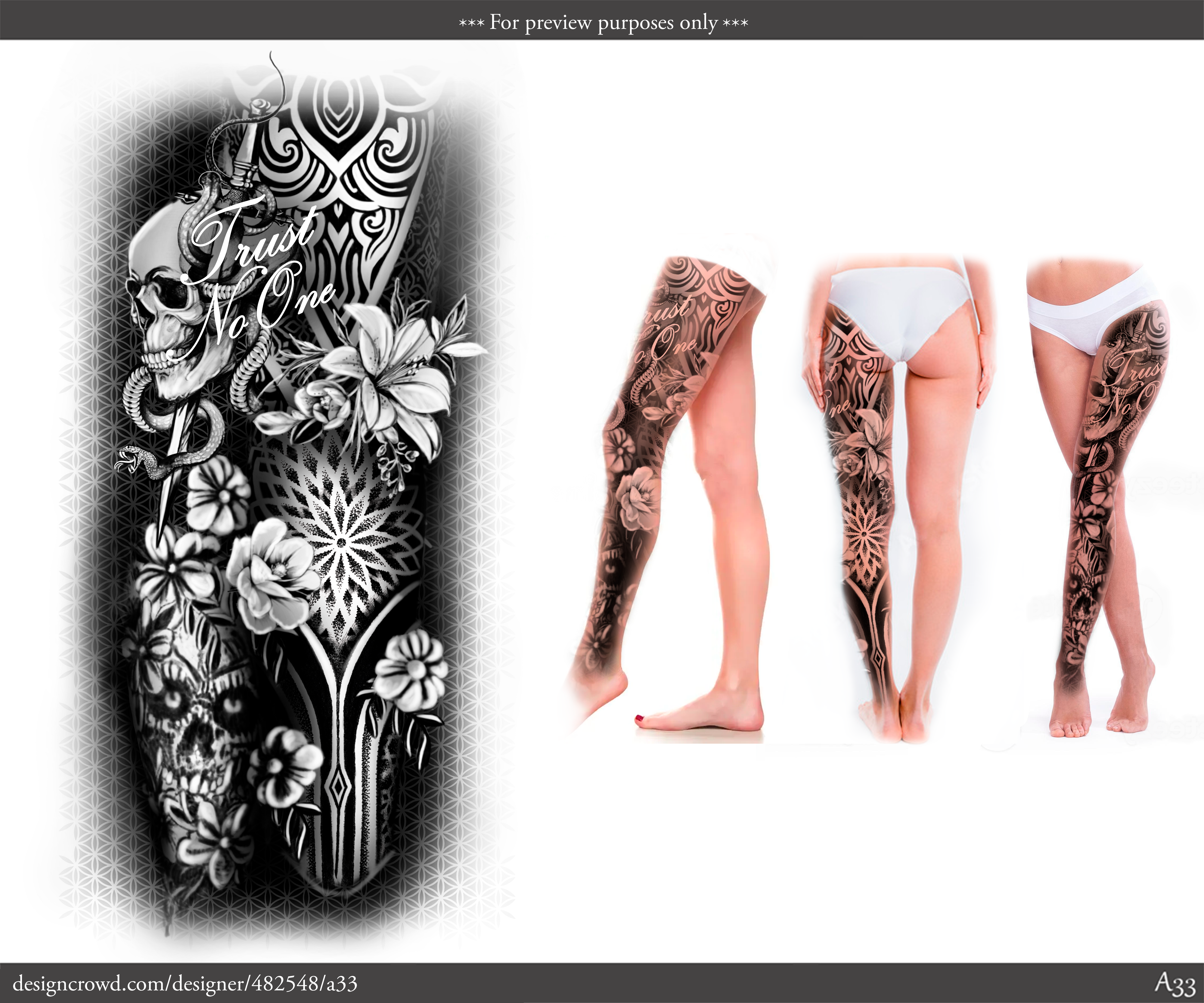Tattoo-Design von A33 für dieses Projekt | Design: #34166807