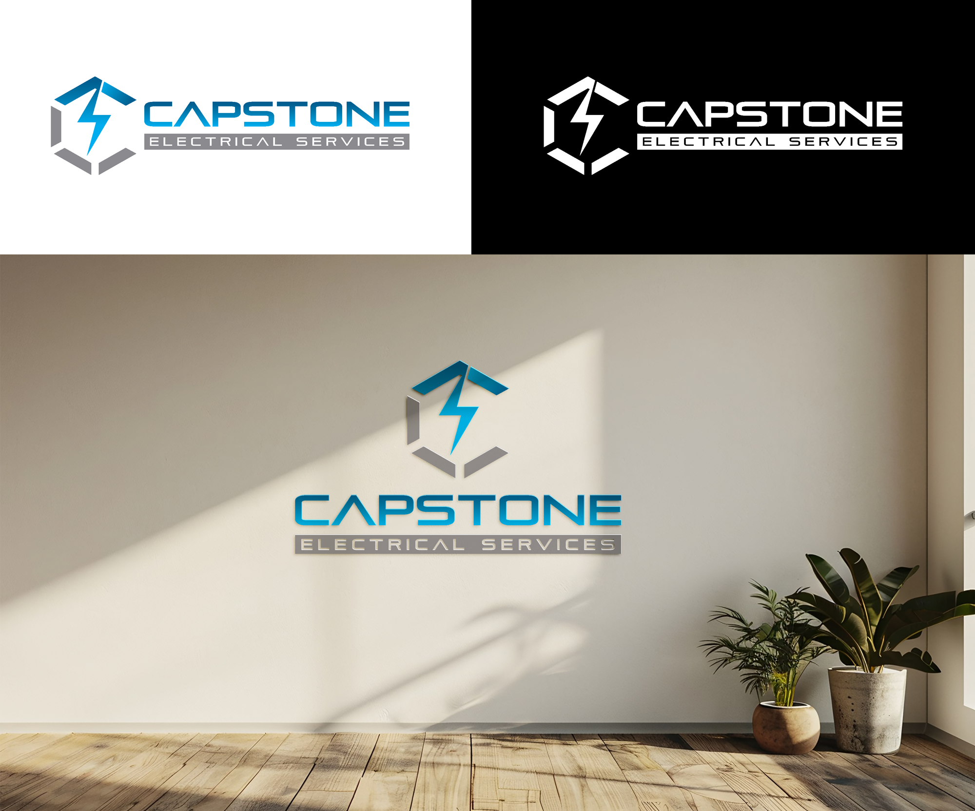 Diseño de Logo por RA-bica para Capstone Electrical Services | Diseño #34106125