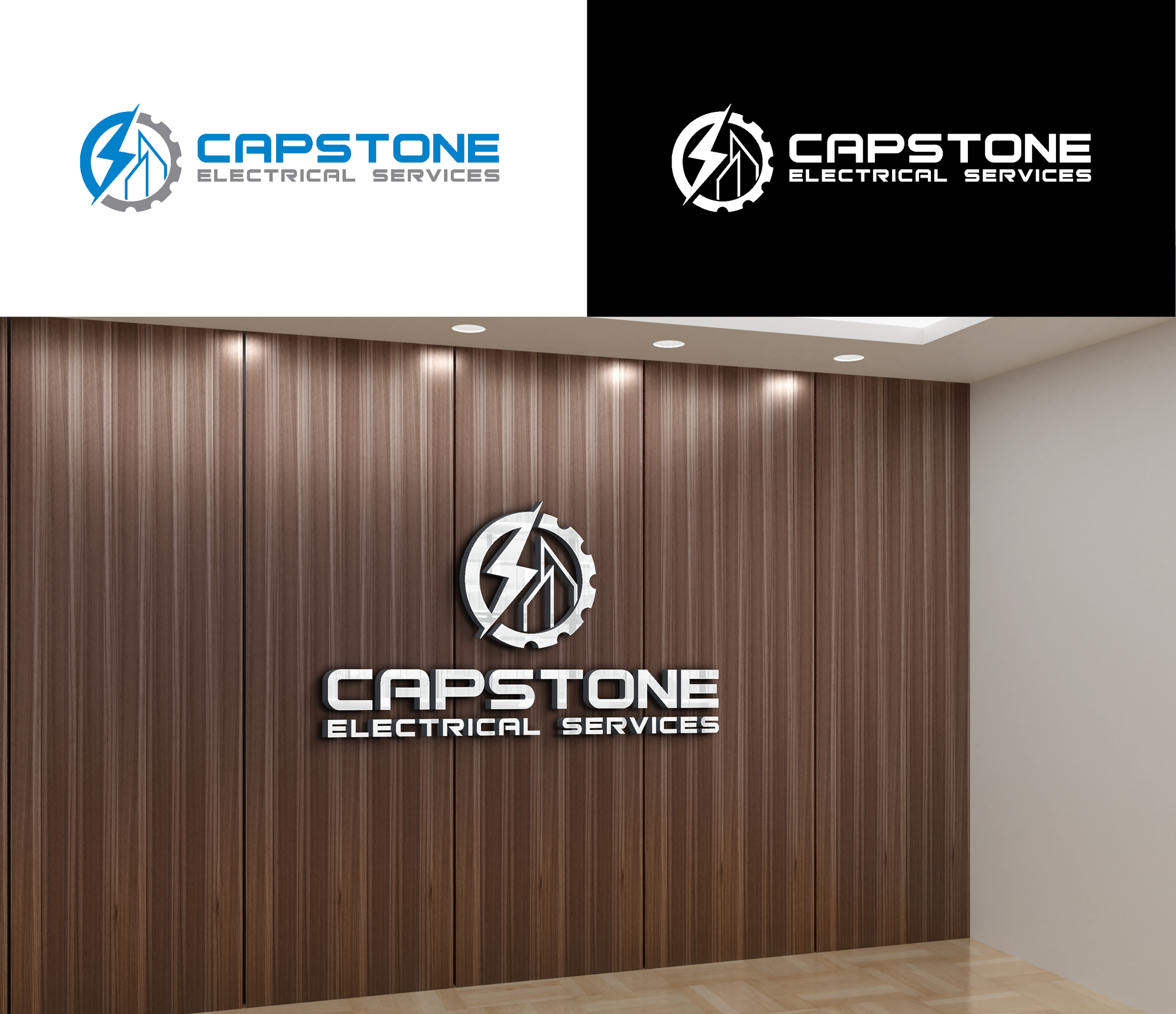 Diseño de Logo por RA-bica para Capstone Electrical Services | Diseño #34106126