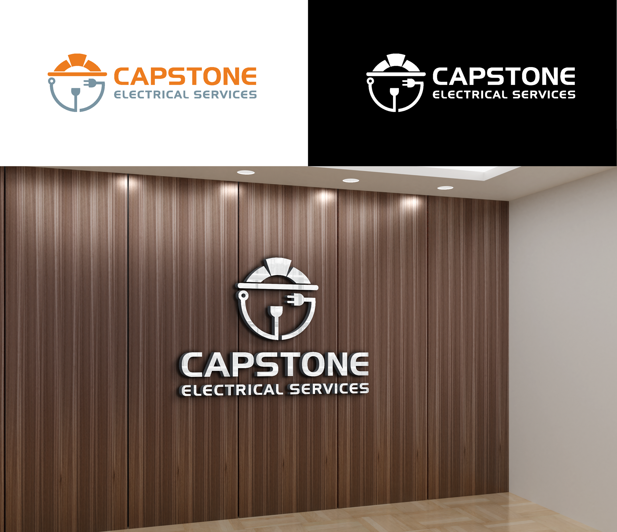 Diseño de Logo por RA-bica para Capstone Electrical Services | Diseño #34106127