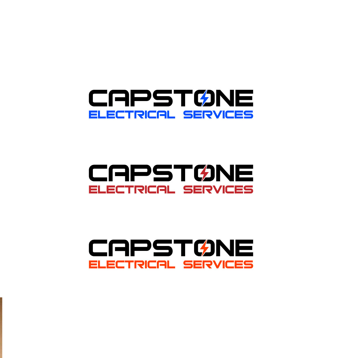 Logo Design by DesignVerse777 for Capstone Electrical Services | Design #34159372