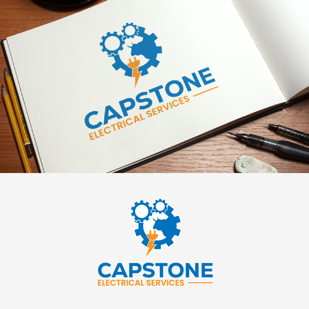 Diseño de Logo por fly  design para Capstone Electrical Services | Diseño #34107197
