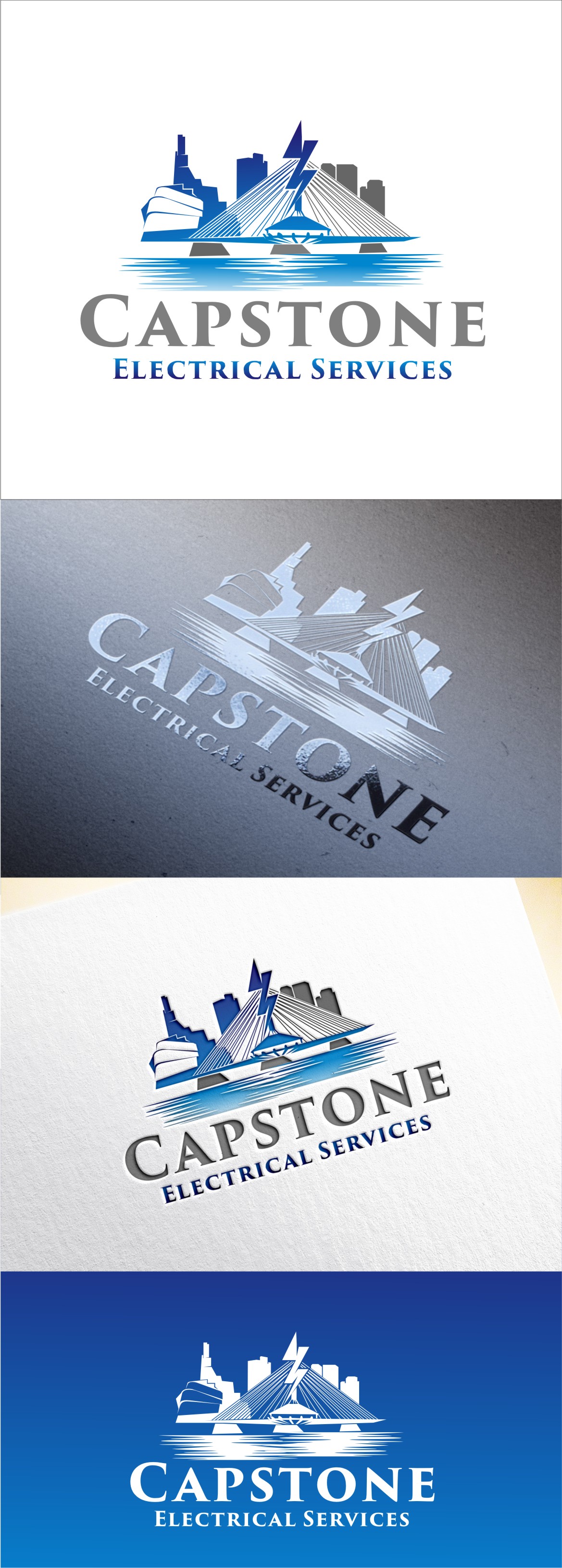 Logo Design by Soul Light for Capstone Electrical Services | Design #34107900