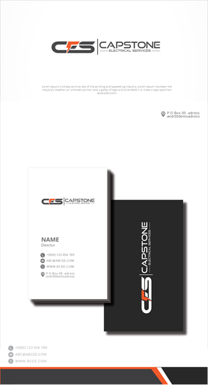 Design de Logo par zebronicgraphic pour Capstone Electrical Services | Design : #34109240