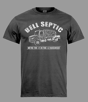T-shirt Design by Johncina for Bell Septic | Design: #34143315
