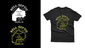 T-shirt Design by FLOWSTATE UNION for Bell Septic | Design: #34103360