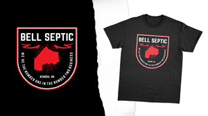 T-shirt Design by FLOWSTATE UNION for Bell Septic | Design: #34143766