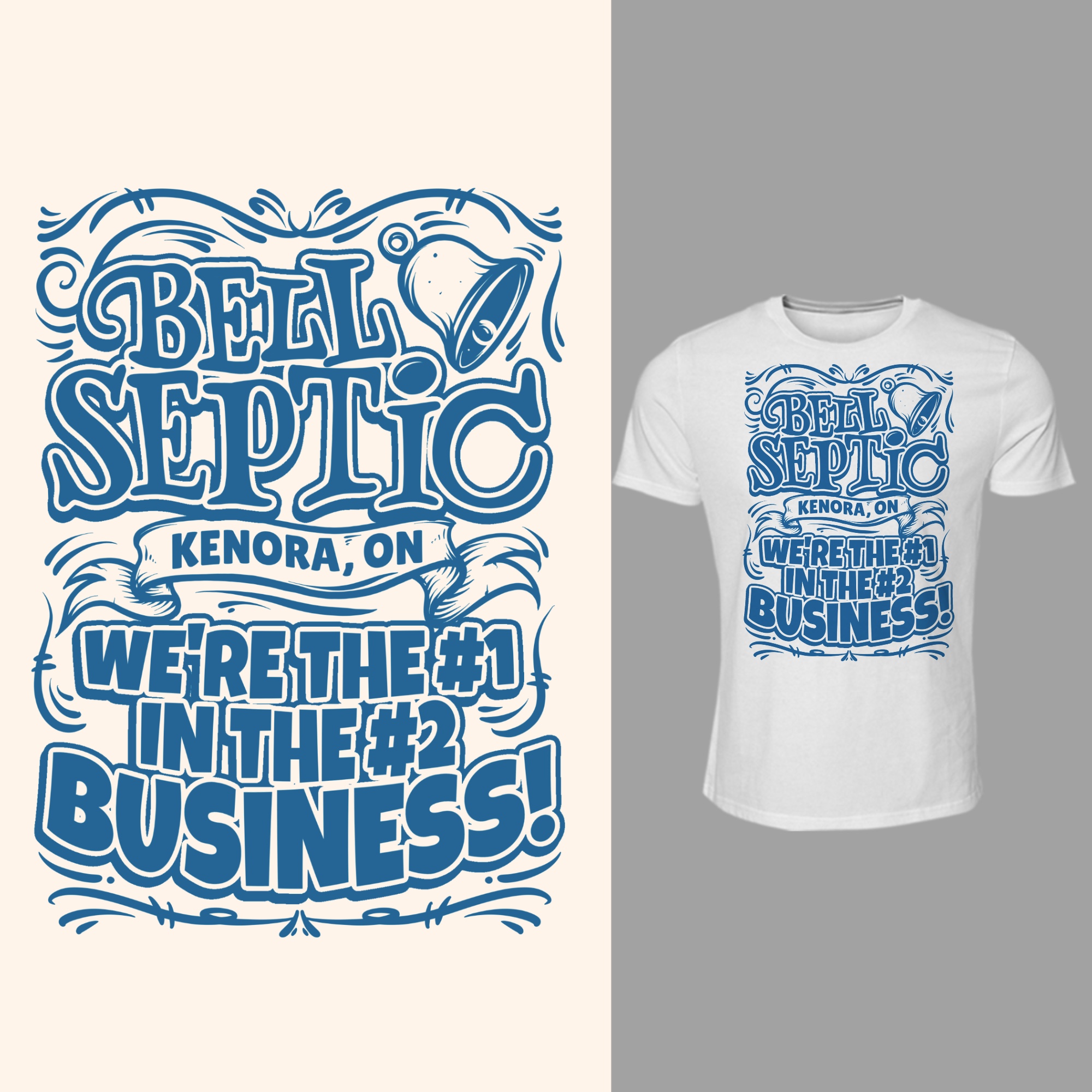 T-shirt Design by Falih A for Bell Septic | Design #34139543