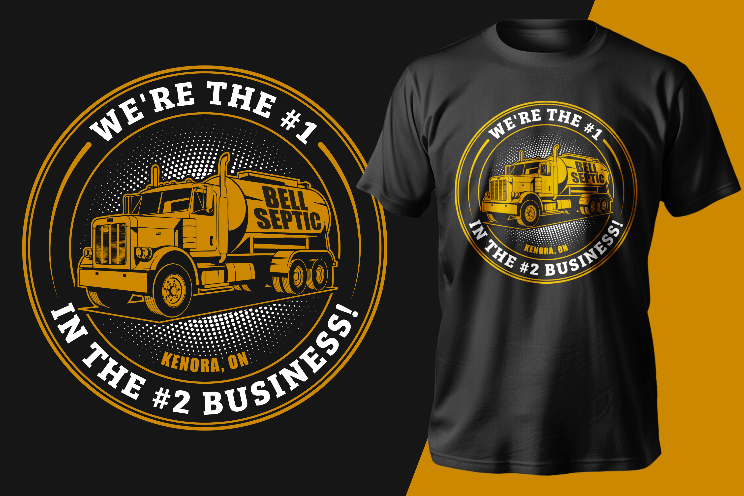 T-shirt Design by Ismail Hossain for Bell Septic | Design #34107739