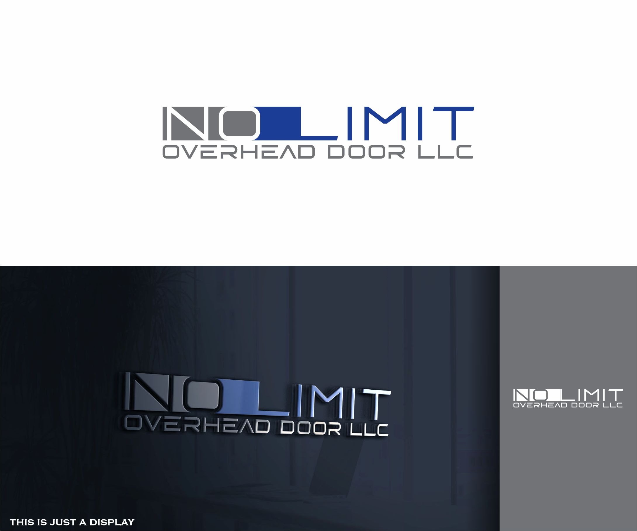 Logo Design by alkaline for No Limit Overhead Door | Design #34105719