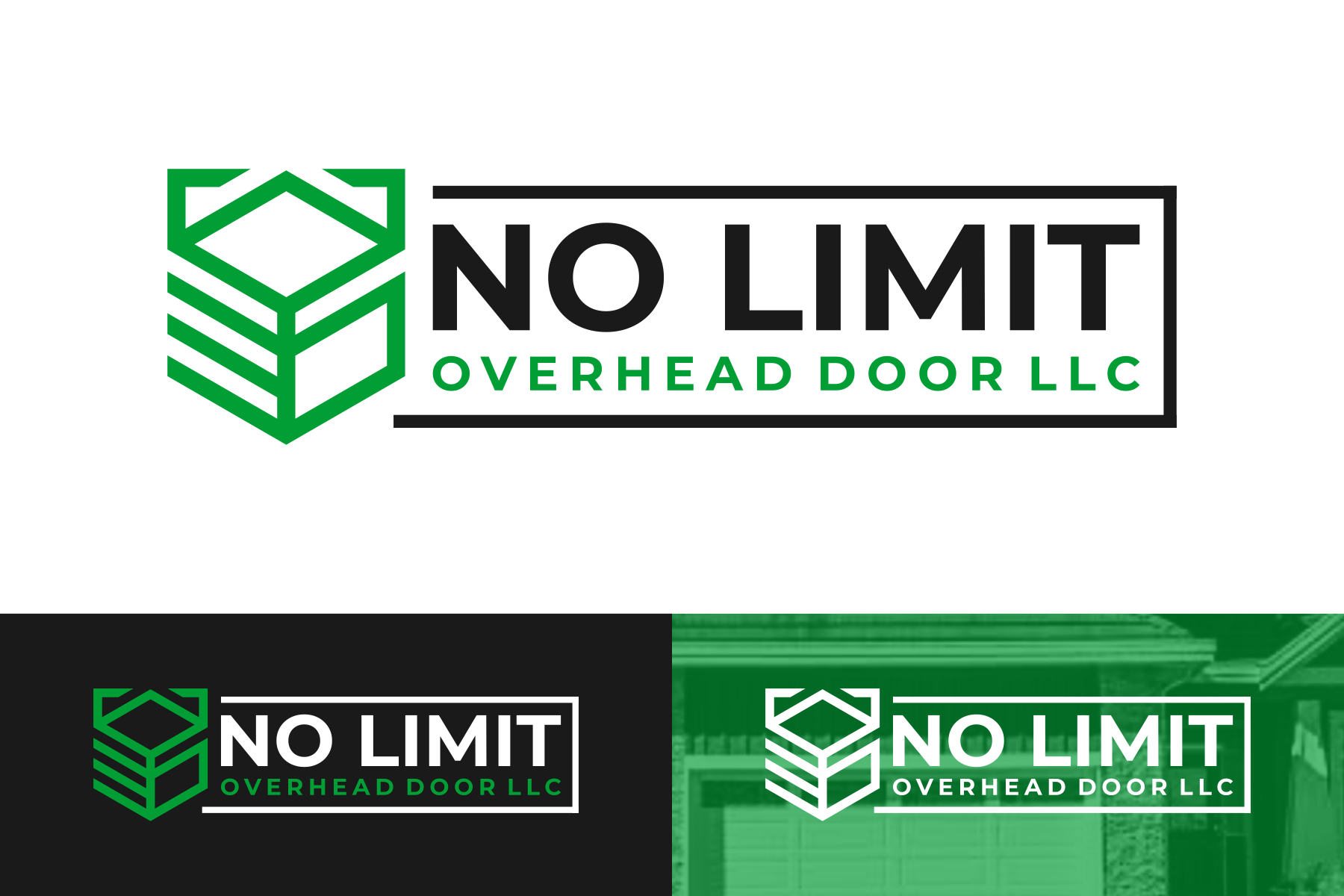 Logo Design by Aezakmi for No Limit Overhead Door | Design #34113276