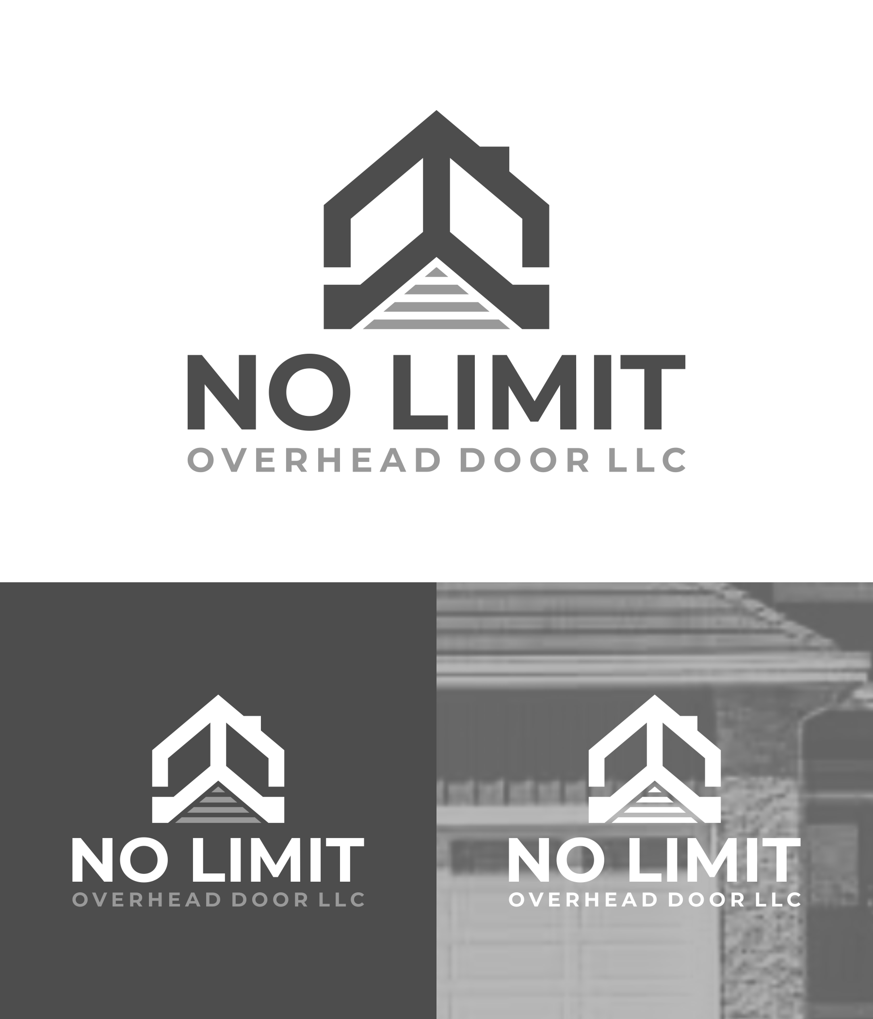 Logo Design by Aezakmi for No Limit Overhead Door | Design #34113278