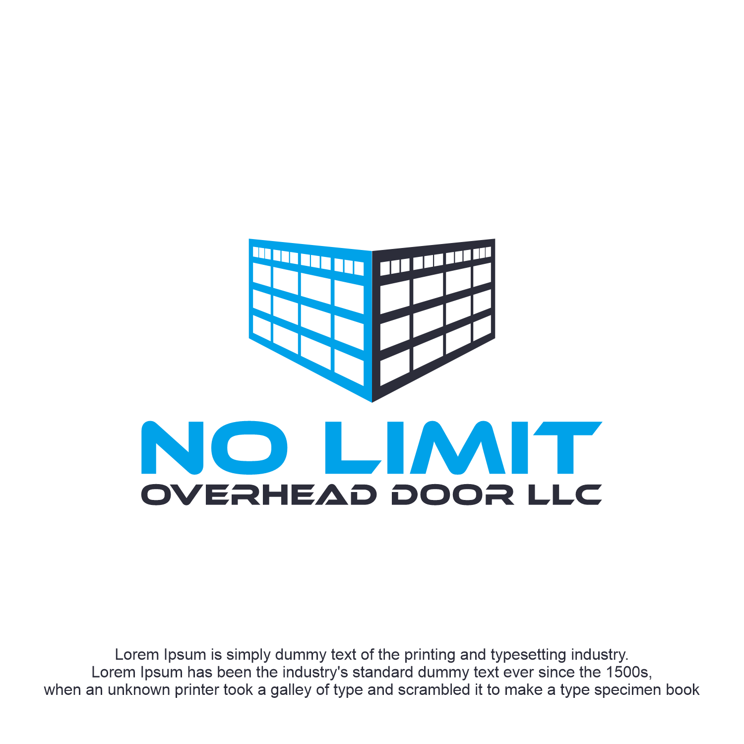 Logo Design by Abigaill_design for No Limit Overhead Door | Design #34110684