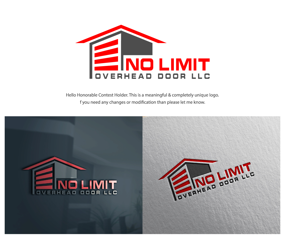Logo Design by camra hendry for No Limit Overhead Door | Design #34115357