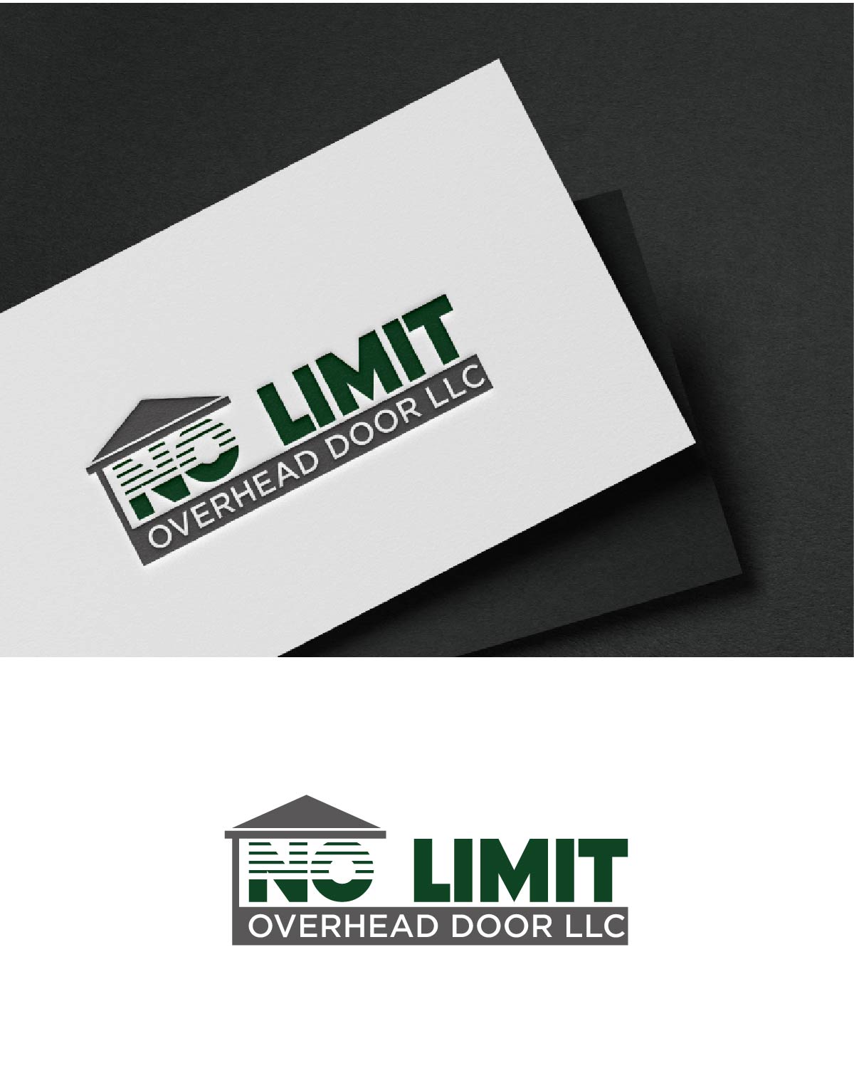 Logo Design by fly  design for No Limit Overhead Door | Design #34107247