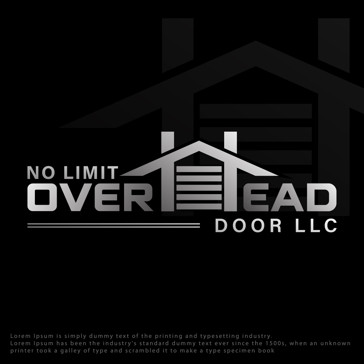 Logo Design by fly  design for No Limit Overhead Door | Design #34107249
