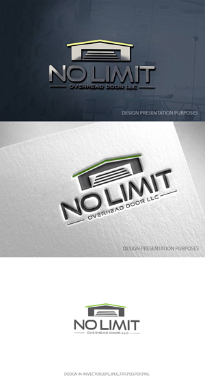 Logo-Design von zebronicgraphic für No Limit Overhead Door | Design: #34109206