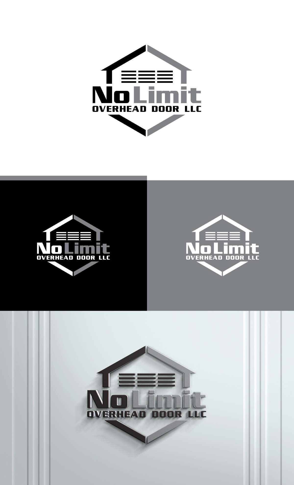 Logo-Design von creativepix für No Limit Overhead Door | Design #34104346