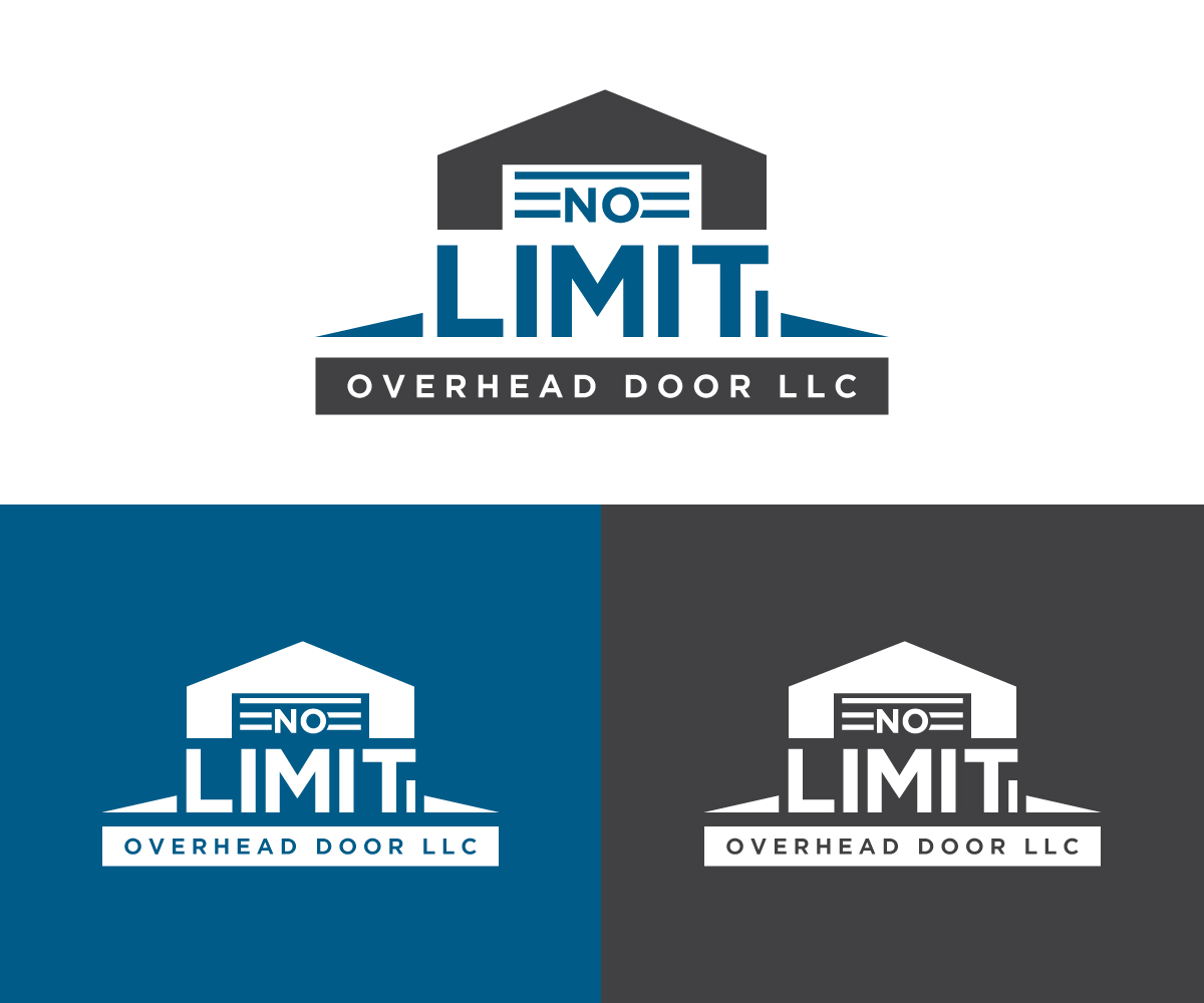 Logo Design by Ansh Design for No Limit Overhead Door | Design #34108551