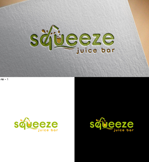 squeeze juice bar, company logo