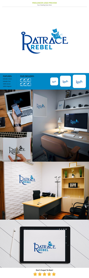 Logo Design by VectorForge for Ratrace Rebel | Design: #34116161