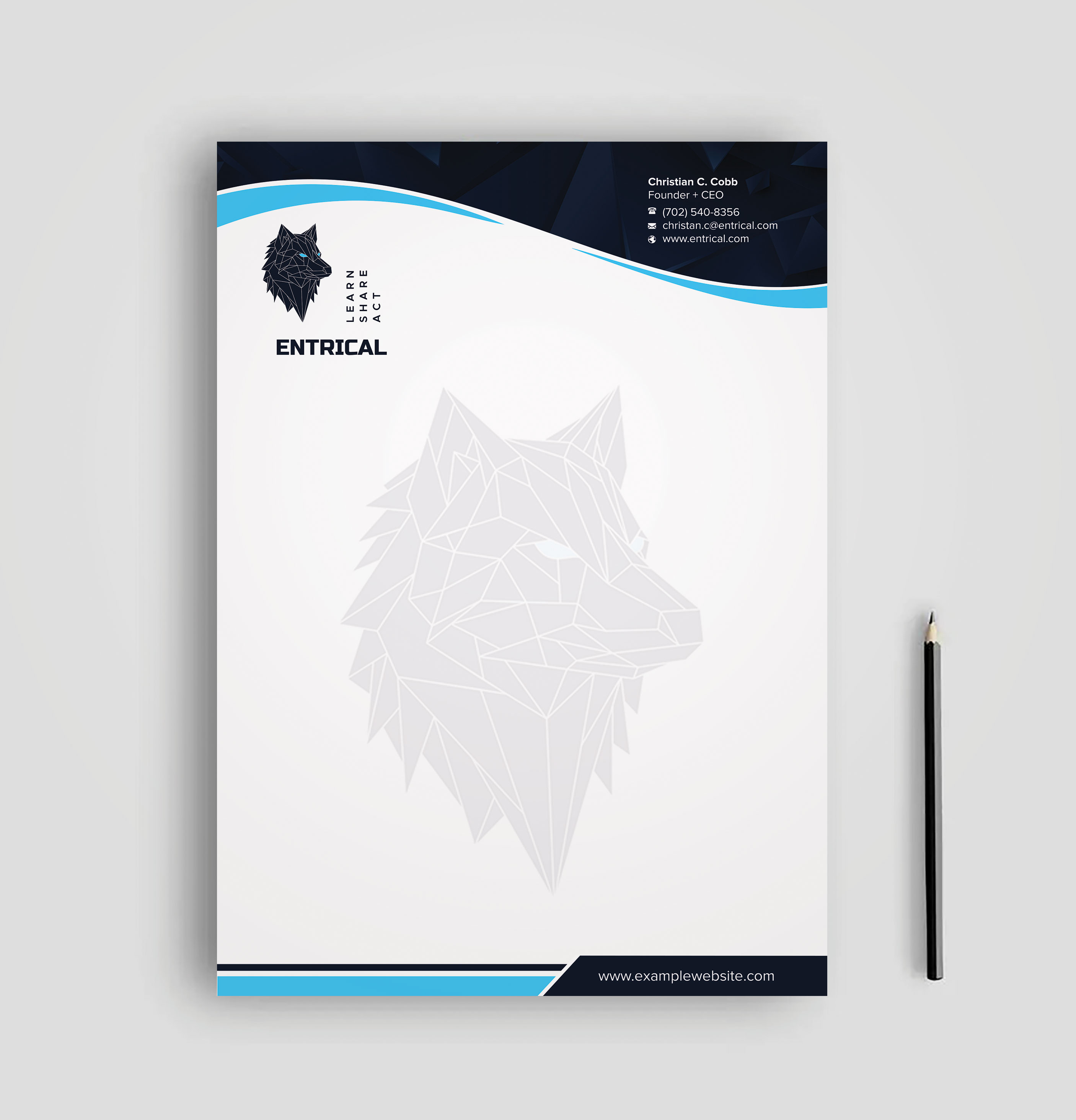 Stationery Design by sadikul islam for Entrical, LLC | Design #34118061