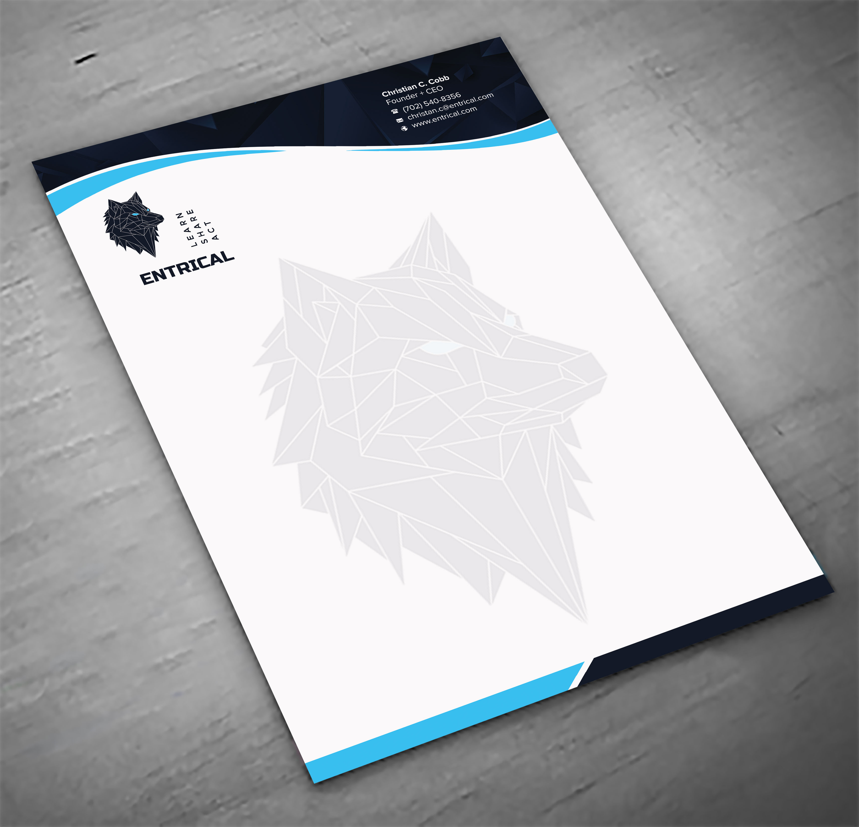 Stationery Design by sadikul islam for Entrical, LLC | Design #34118062