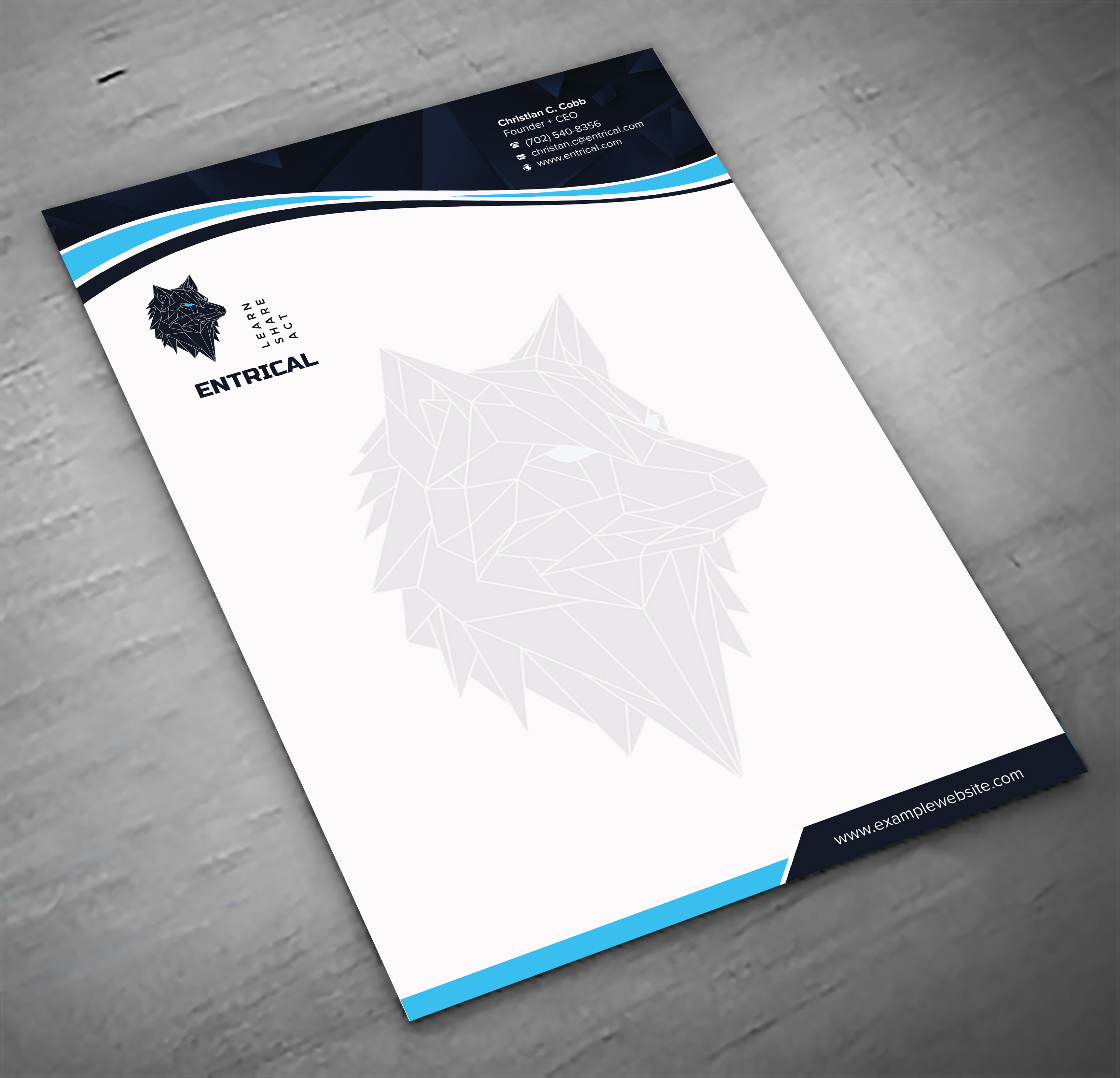 Stationery Design by sadikul islam for Entrical, LLC | Design #34118063