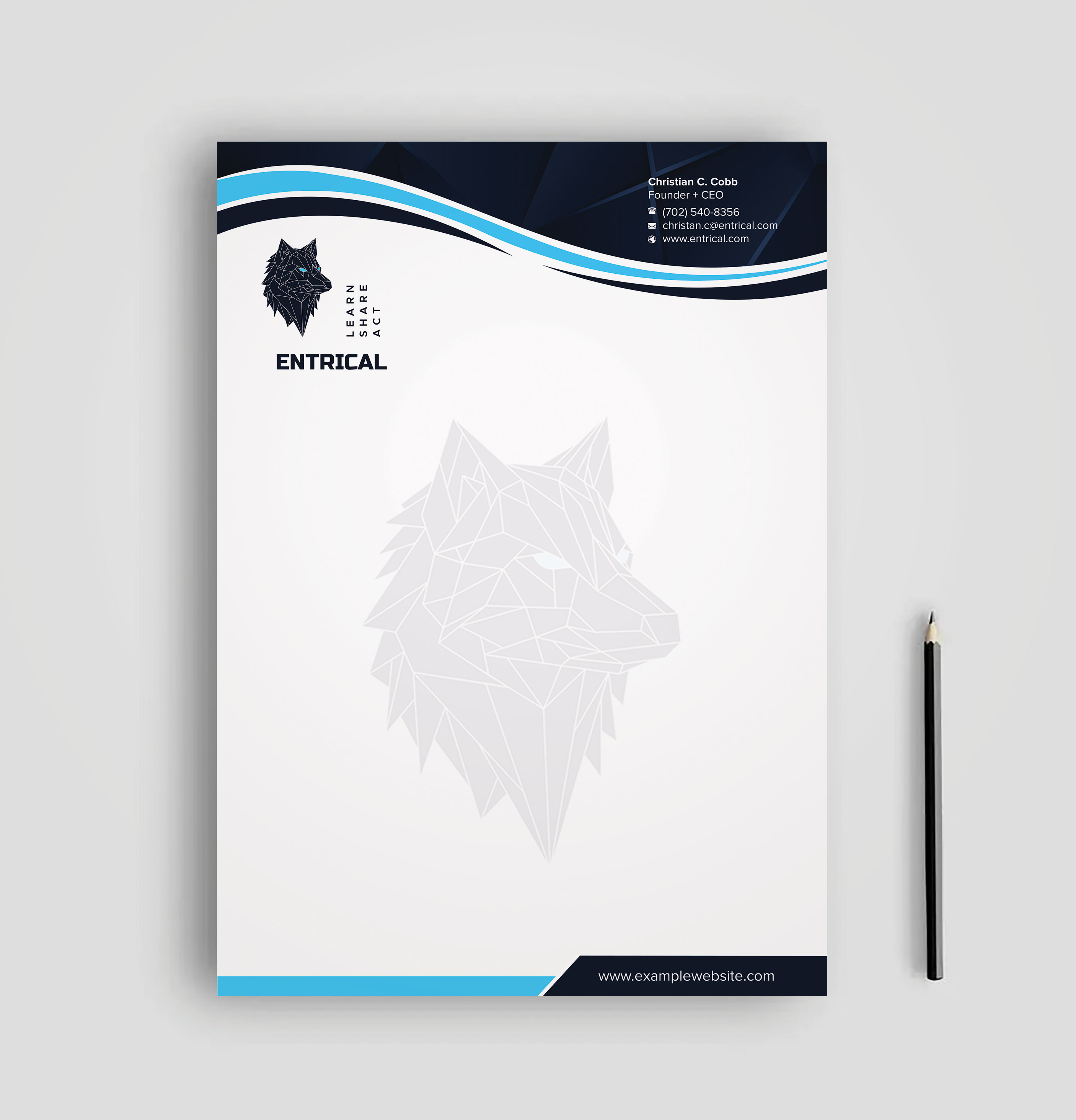 Stationery Design by sadikul islam for Entrical, LLC | Design #34120970