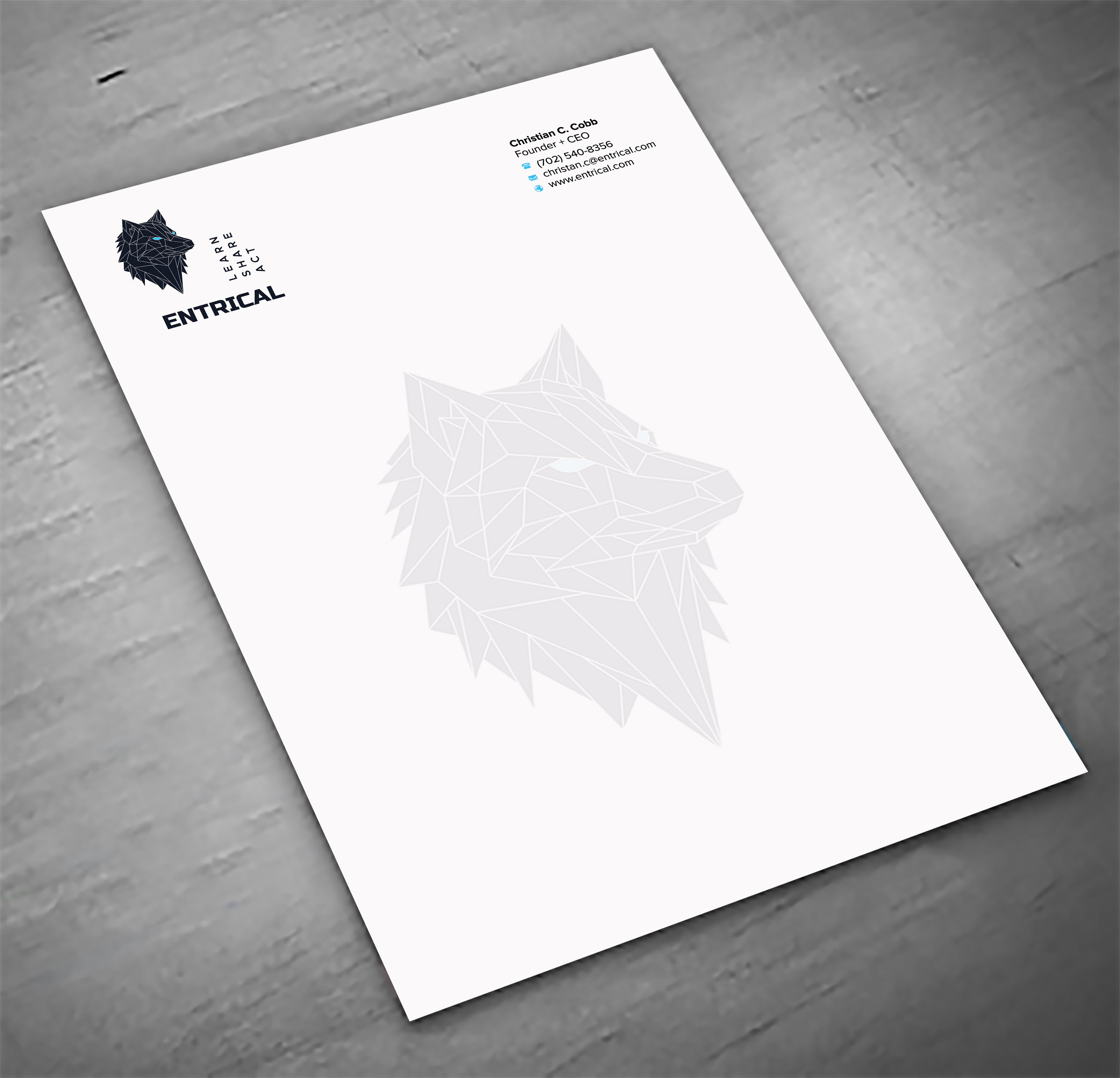 Stationery Design by sadikul islam for Entrical, LLC | Design #34121057