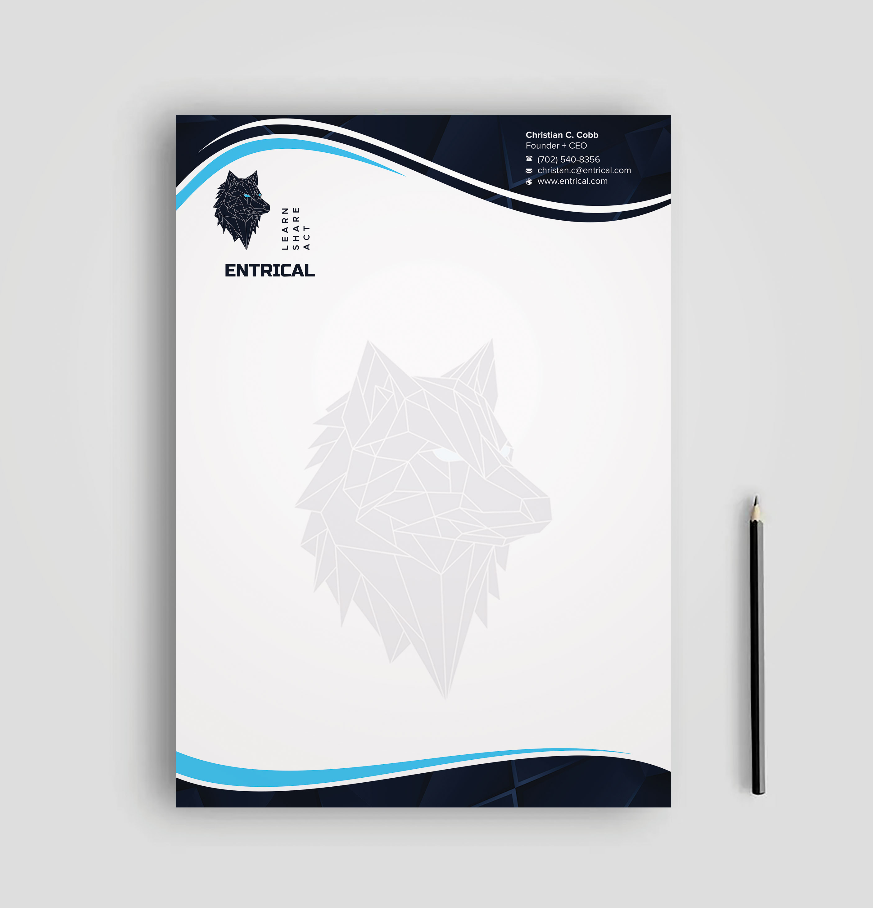 Stationery Design by sadikul islam for Entrical, LLC | Design #34121061