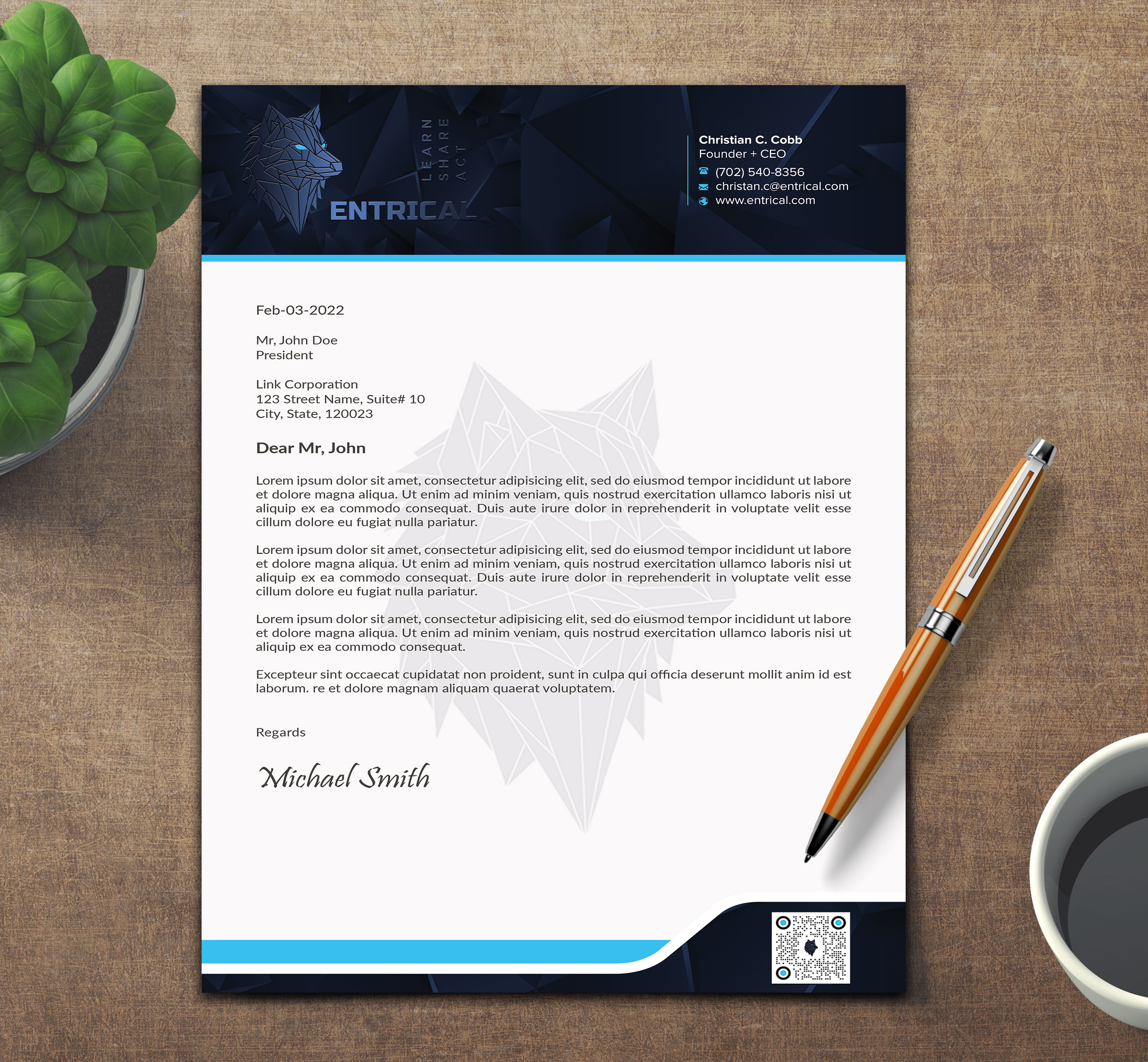 Stationery Design by sadikul islam for Entrical, LLC | Design #34122807