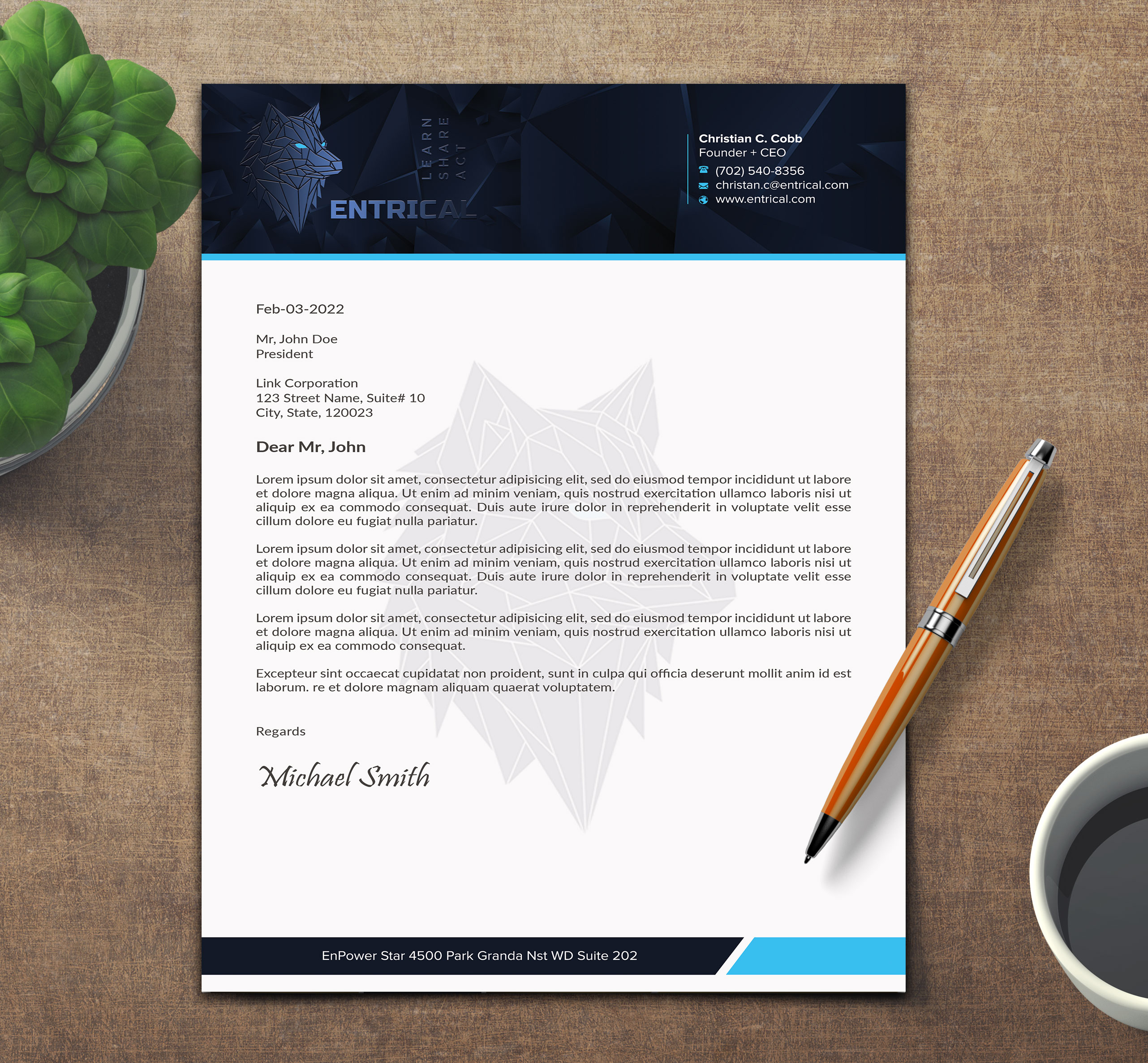 Stationery Design by sadikul islam for Entrical, LLC | Design #34122904