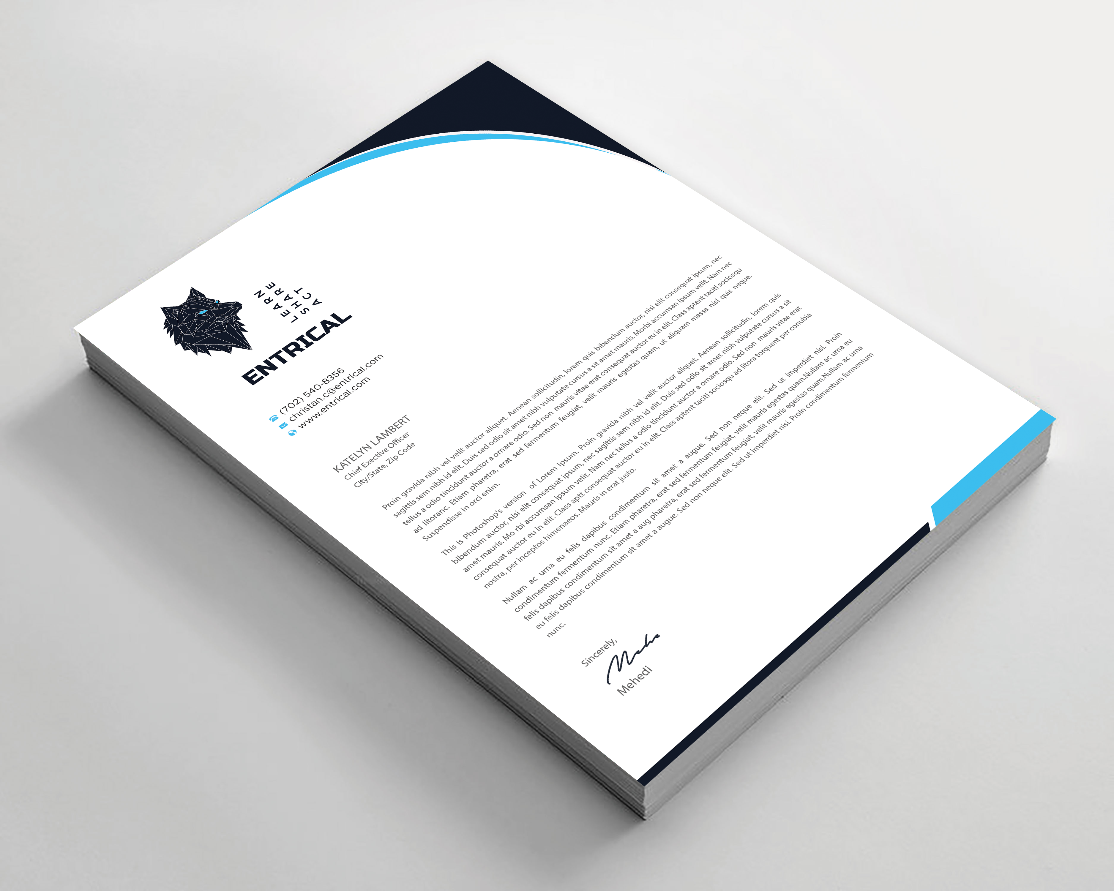 Stationery Design by Expert Bappy for Entrical, LLC | Design #34117043