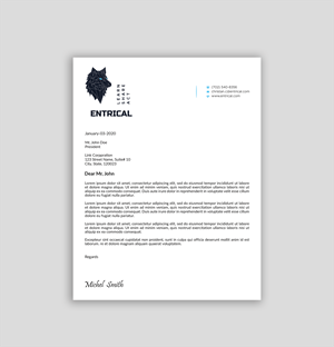 Stationery Design by Expert Bappy for Entrical, LLC | Design: #34121009