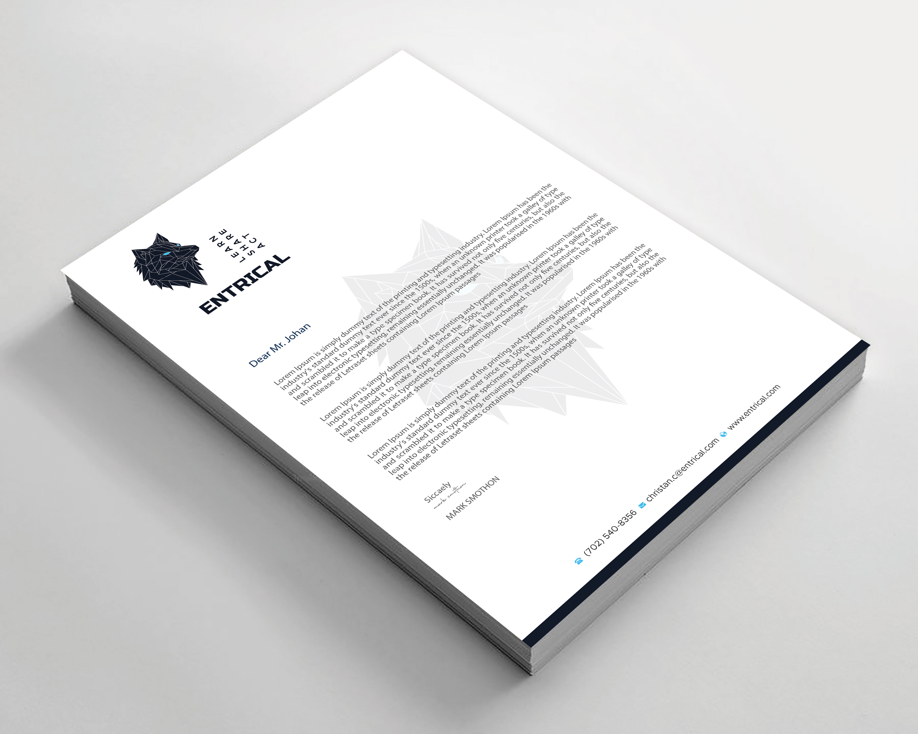 Stationery Design by Expert Bappy for Entrical, LLC | Design #34121234