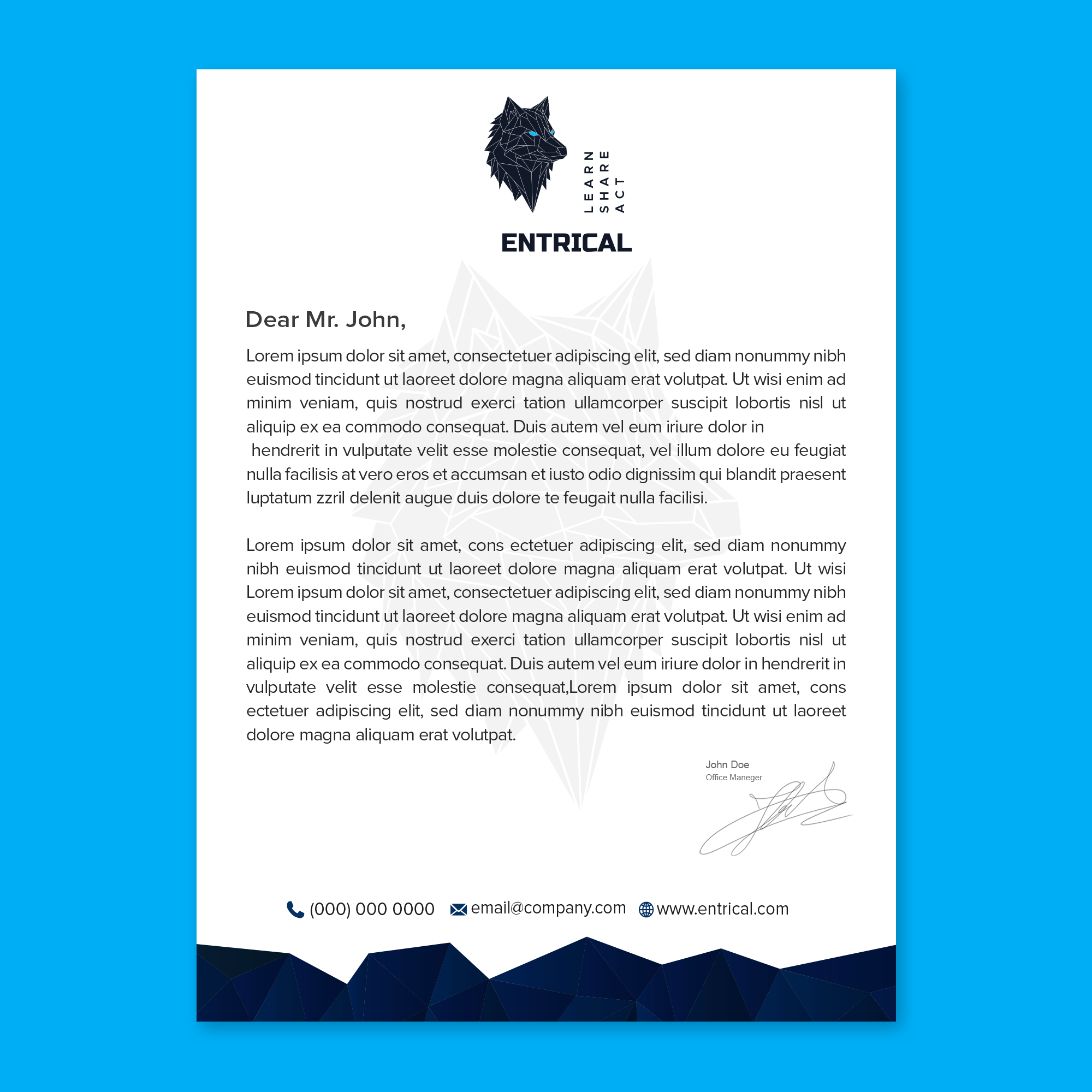Stationery Design by WellDesign for Entrical, LLC | Design #34117069