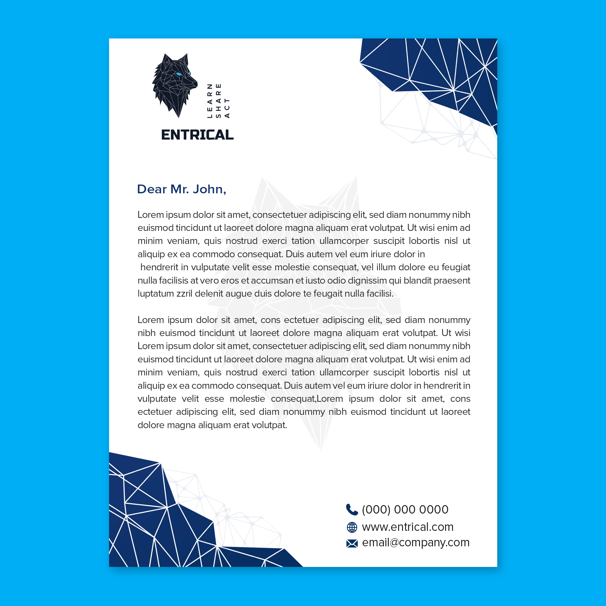 Stationery Design by WellDesign for Entrical, LLC | Design #34117070