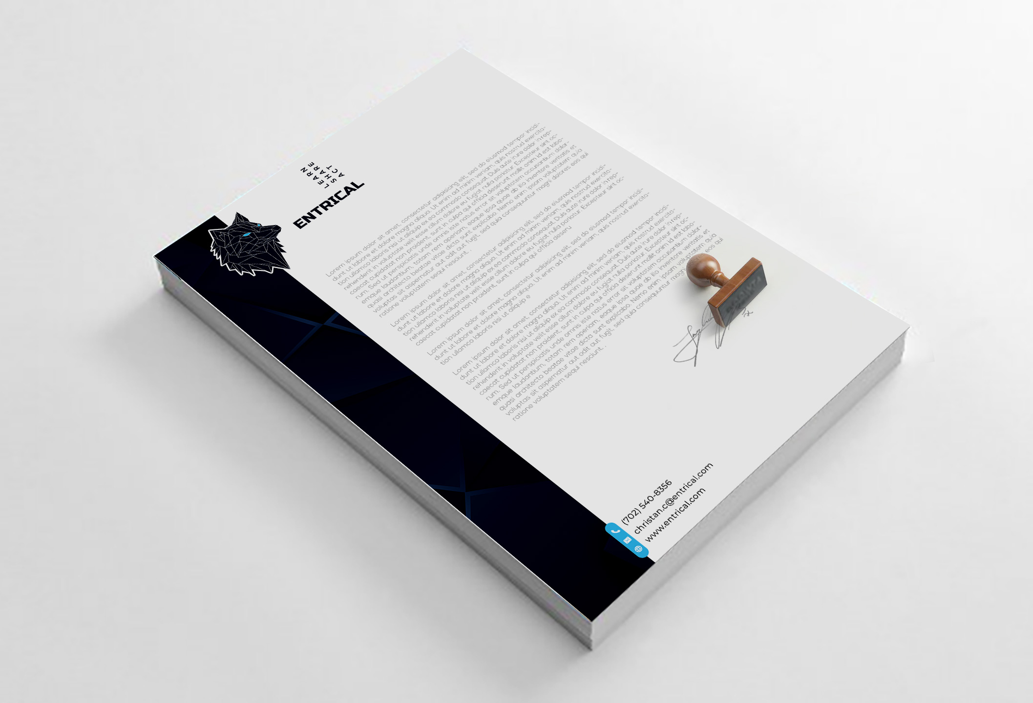 Stationery Design by Design_Duo for Entrical, LLC | Design #34122926